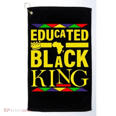 Educated Black King Golf Towel