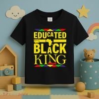 Educated Black King Toddler T-Shirt thumb 3