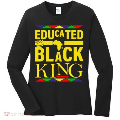 Educated Black King Women's Long Sleeve Shirt