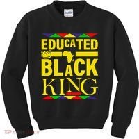 Educated Black King Kids Sweatshirt thumb 0