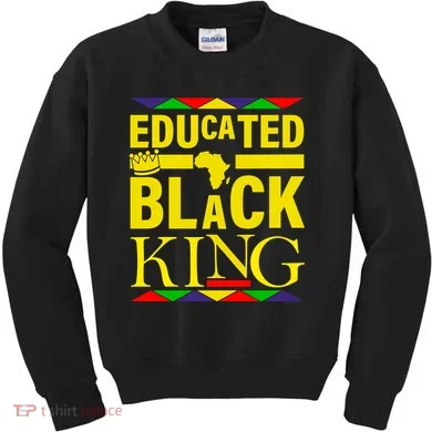 Educated Black King Kids Sweatshirt