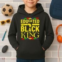 Educated Black King Kids Hoodie thumb 2