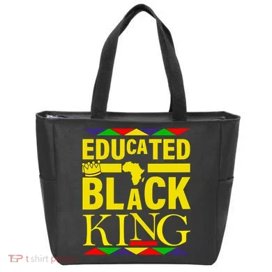 Educated Black King Tote Bag