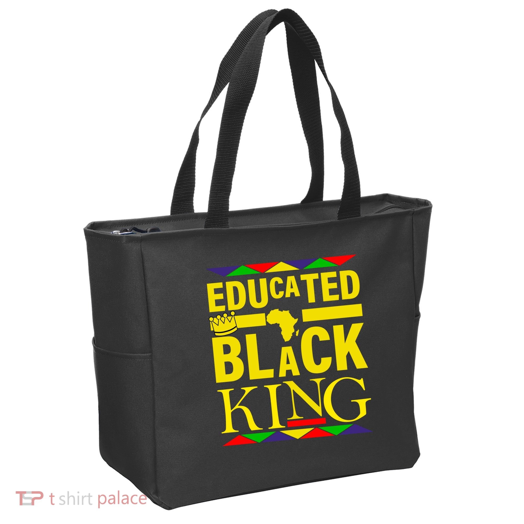 Educated Black King Tote Bag