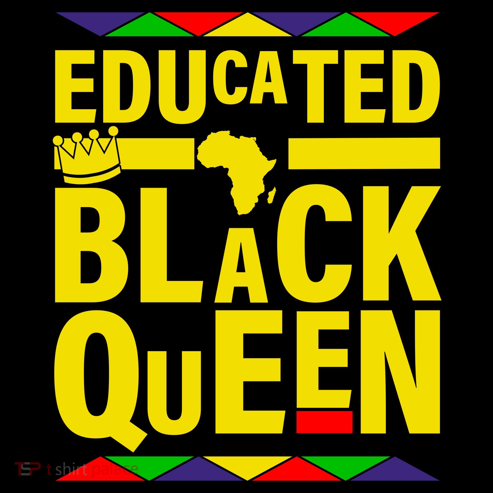 Educated Black Queen Button