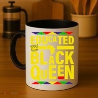 Educated Black Queen Coffee Mug thumb 4