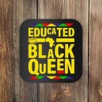 Educated Black Queen Coaster thumb 0