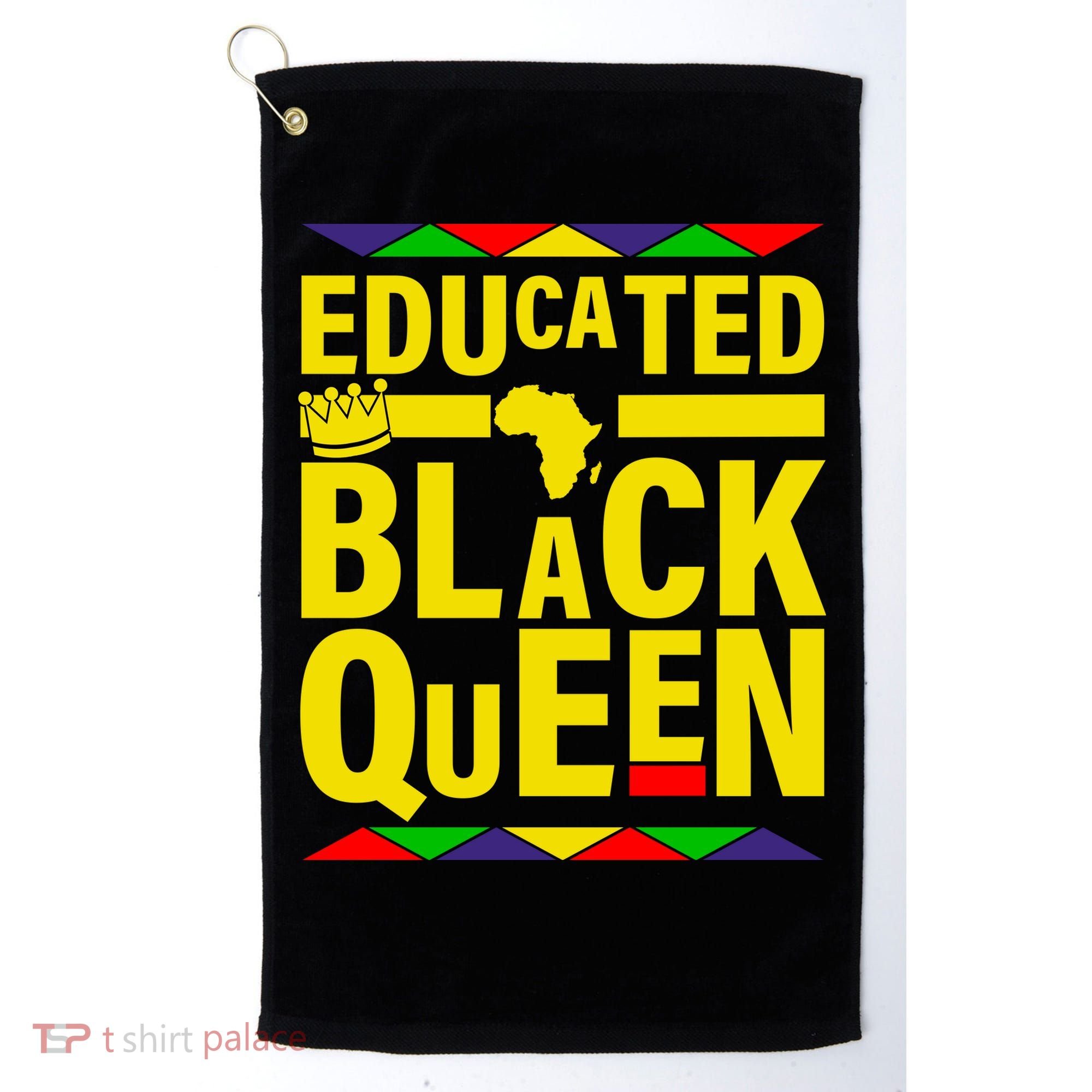 Educated Black Queen Golf Towel