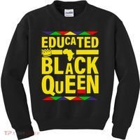 Educated Black Queen Kids Sweatshirt thumb 0