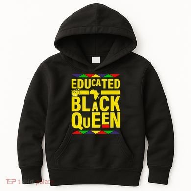 Educated Black Queen Kids Hoodie