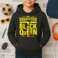 Educated Black Queen Kids Hoodie thumb 2