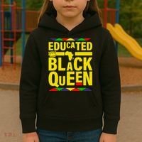 Educated Black Queen Kids Hoodie thumb 3