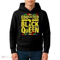 Educated Black Queen Kids Hoodie thumb 4