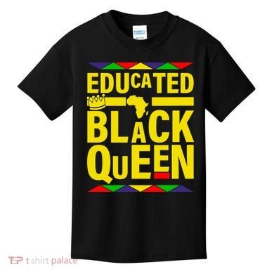 Educated Black Queen Kids T-Shirt