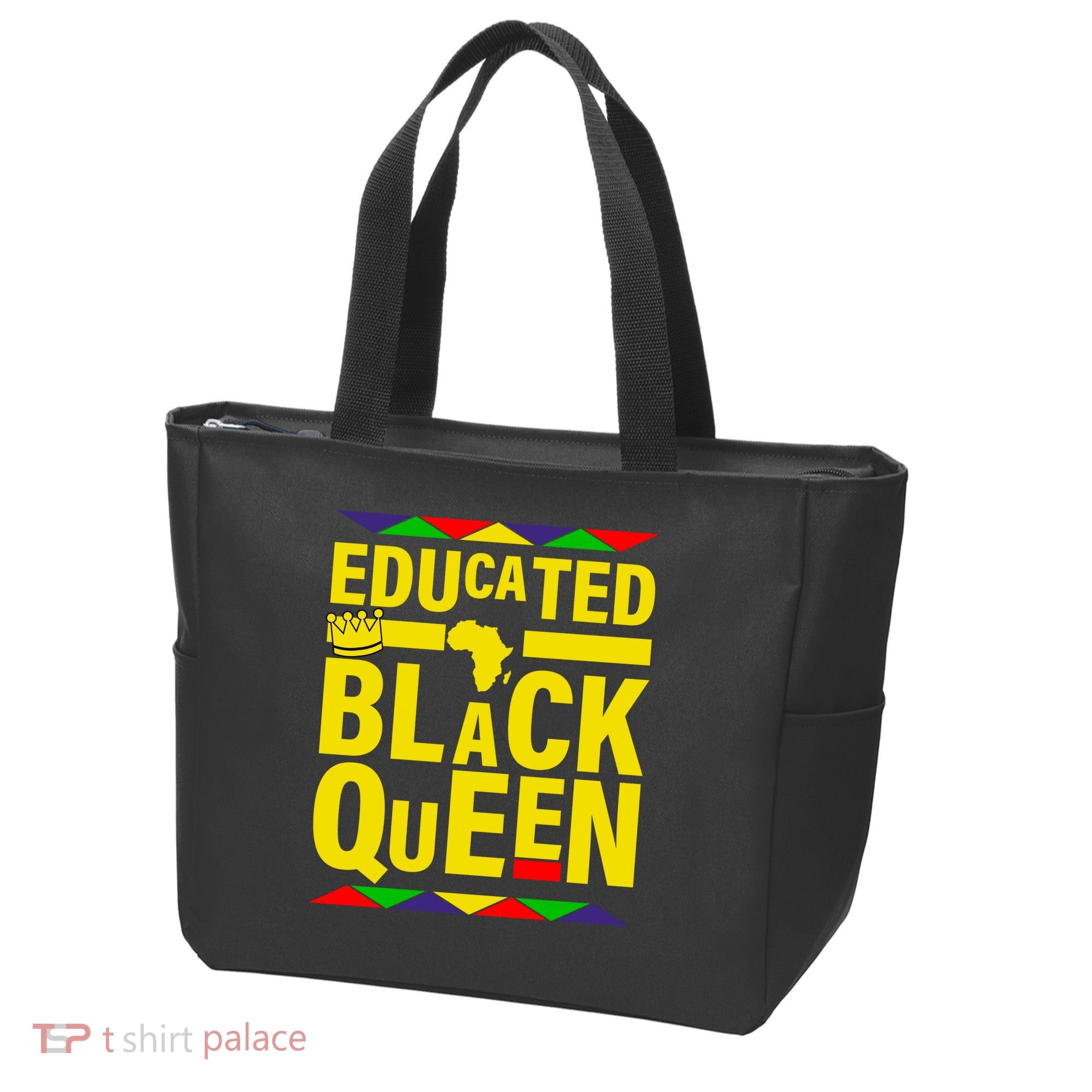Educated Black Queen Tote Bag
