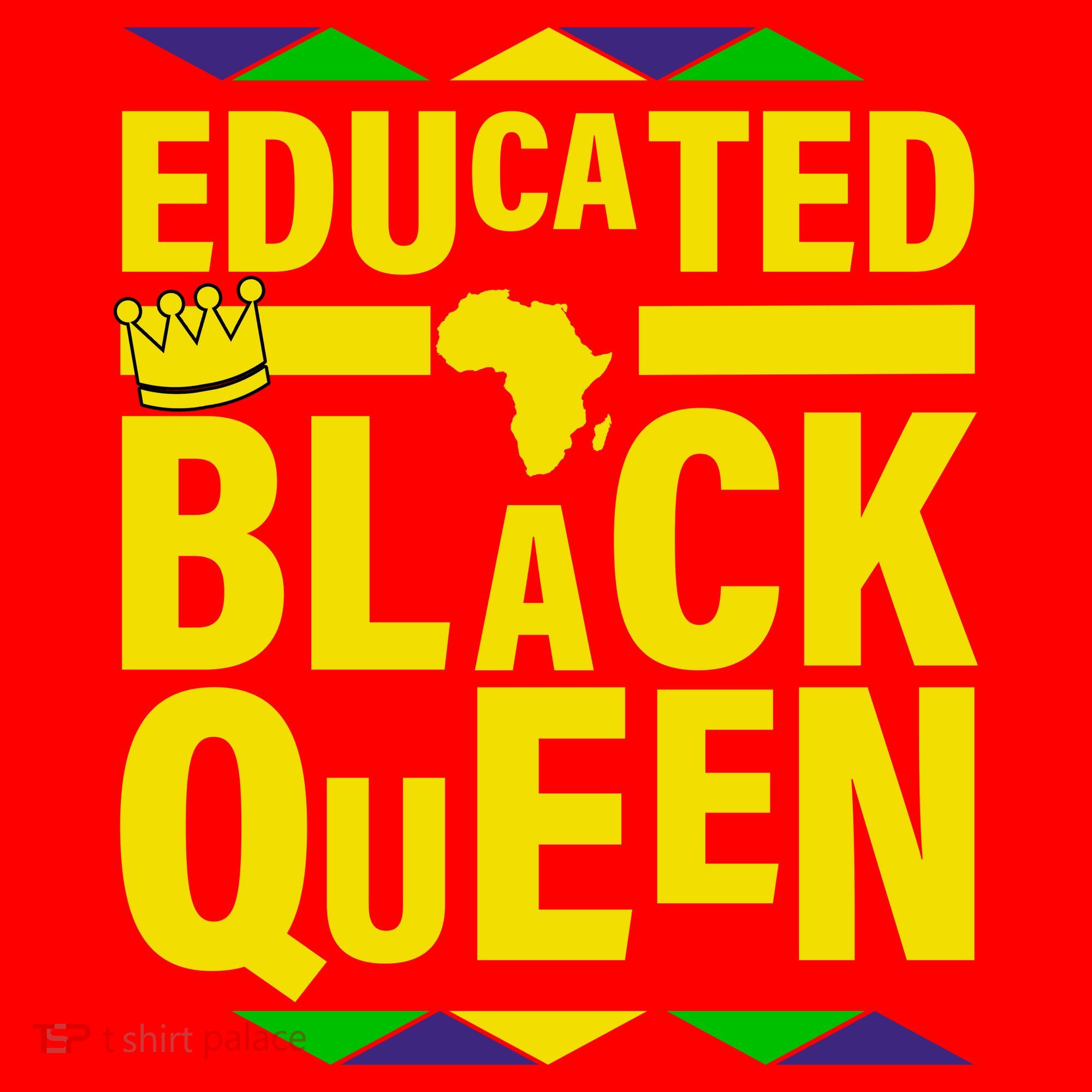 Educated Black Queen Santa Hat