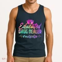 Educated Drug Dealer Nurselife Tank Top thumb 3