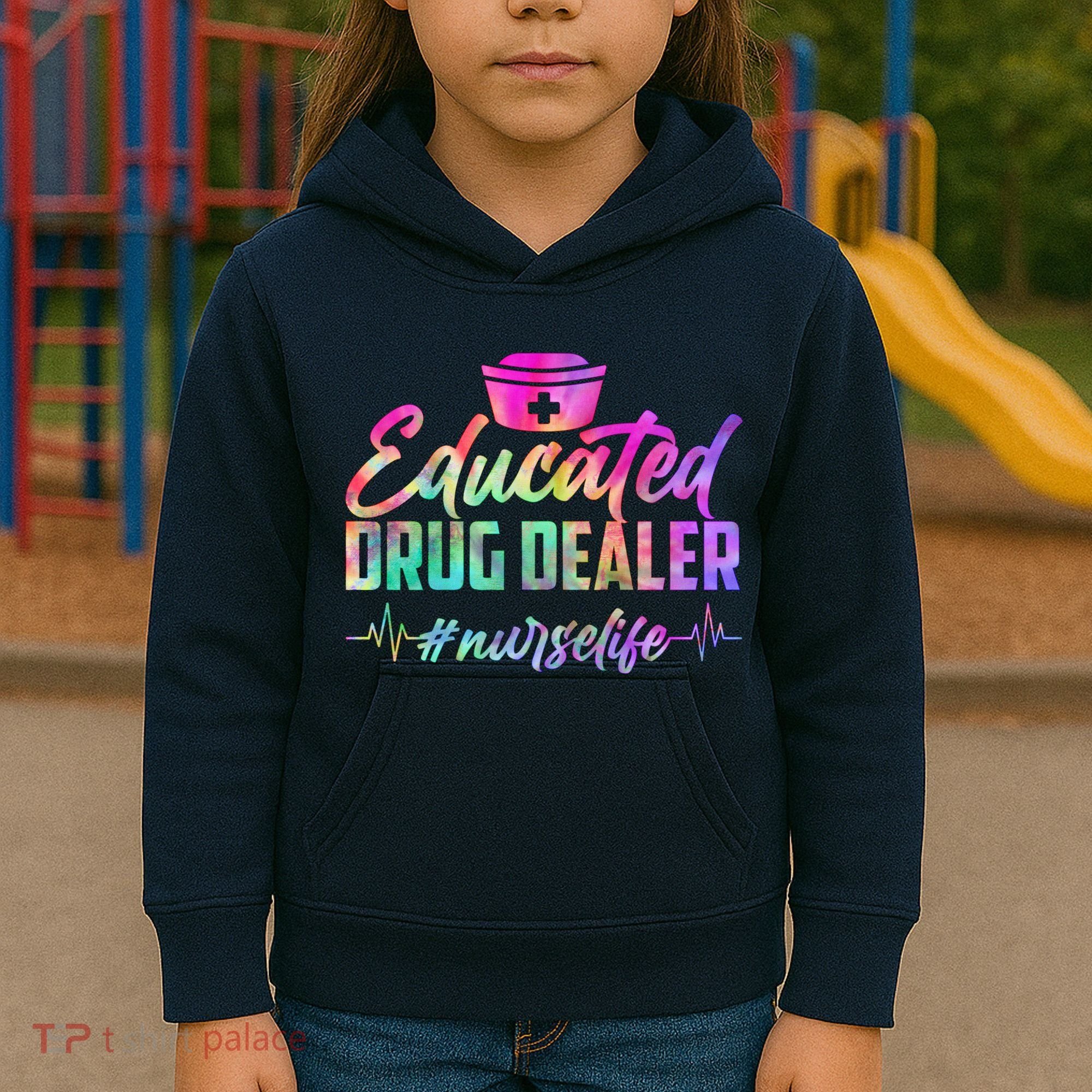 Educated Drug Dealer Nurselife Kids Hoodie