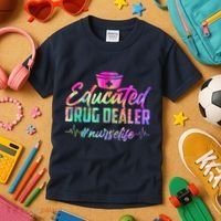 Educated Drug Dealer Nurselife Kids T-Shirt thumb 3