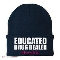 Educated Drug Dealer #Nurselife Nurse Beanie thumb 0