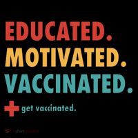 Educated Motivated Vaccinated Get Vaccinated  Coffee Mug thumb 5