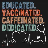 Educated Vaccinated Caffeinated Dedicated Heartbeat Stethoscope Doggie Tank thumb 4