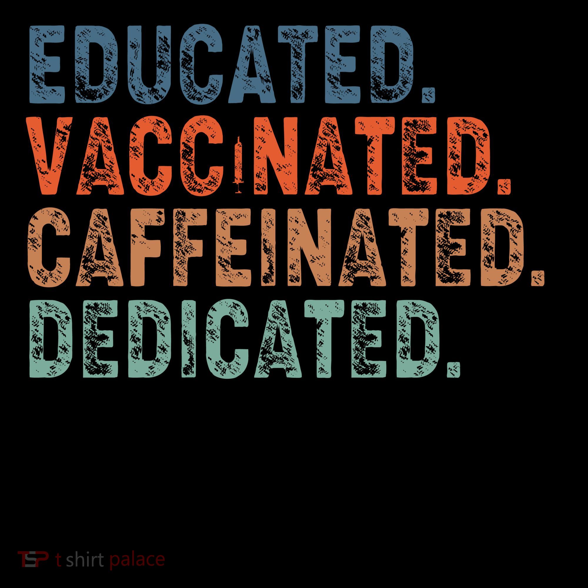 Educated Vaccinated Caffeinated Dedicated Heartbeat Stethoscope Coffee Mug