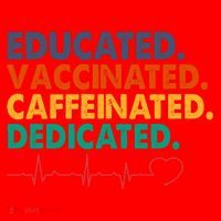 Educated Vaccinated Caffeinated Dedicated Nurse Santa Hat thumb 1