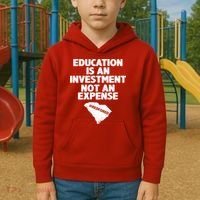 Education Is An Investment Not An Expense Kids Hoodie thumb 2