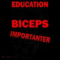 Education Is Important Big Biceps Are Importanter Coffee Mug thumb 5