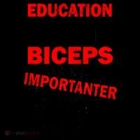 Education Is Important Big Biceps Are Importanter Coffee Mug thumb 5