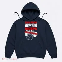 Education Is Important Big Biceps Are Importanter Hoodie thumb 0