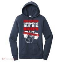 Education Is Important Big Biceps Are Importanter Women's Hoodie thumb 0