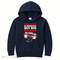 Education Is Important Big Biceps Are Importanter Kids Hoodie thumb 0