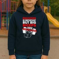 Education Is Important Big Biceps Are Importanter Kids Hoodie thumb 3