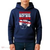 Education Is Important Big Biceps Are Importanter Kids Hoodie thumb 4