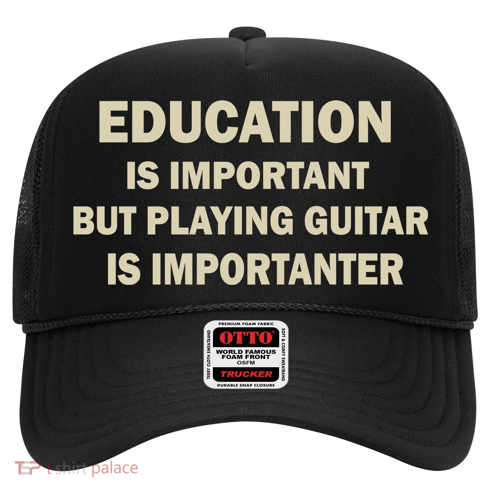 Education Is Important Playing Guitar Importanter Hat