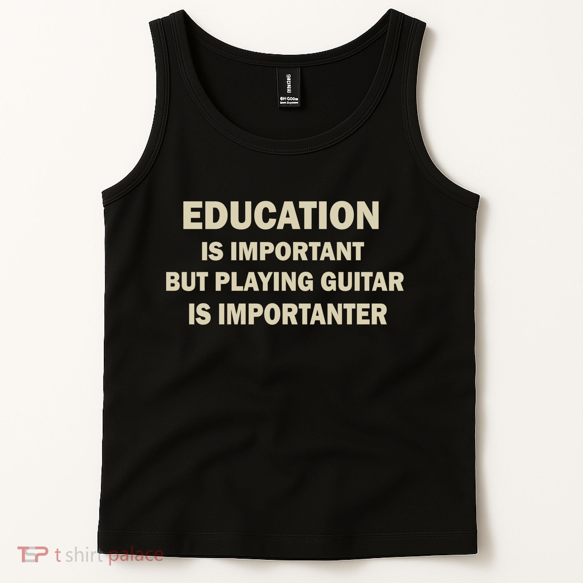 Education Is Important Playing Guitar Importanter Tank Top