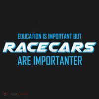 Education Is Important Race Cars Are Importanter  Women's Hoodie thumb 2