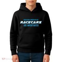 Education Is Important Race Cars Are Importanter  Kids Hoodie thumb 4
