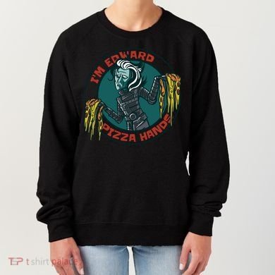 Edward Pizza Hands Parody Women's Sweatshirt