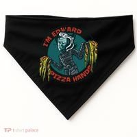 Edward Pizza Hands Parody USA-Made Doggie Bandana thumb 0