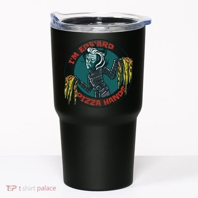 Edward Pizza Hands Parody Tumbler