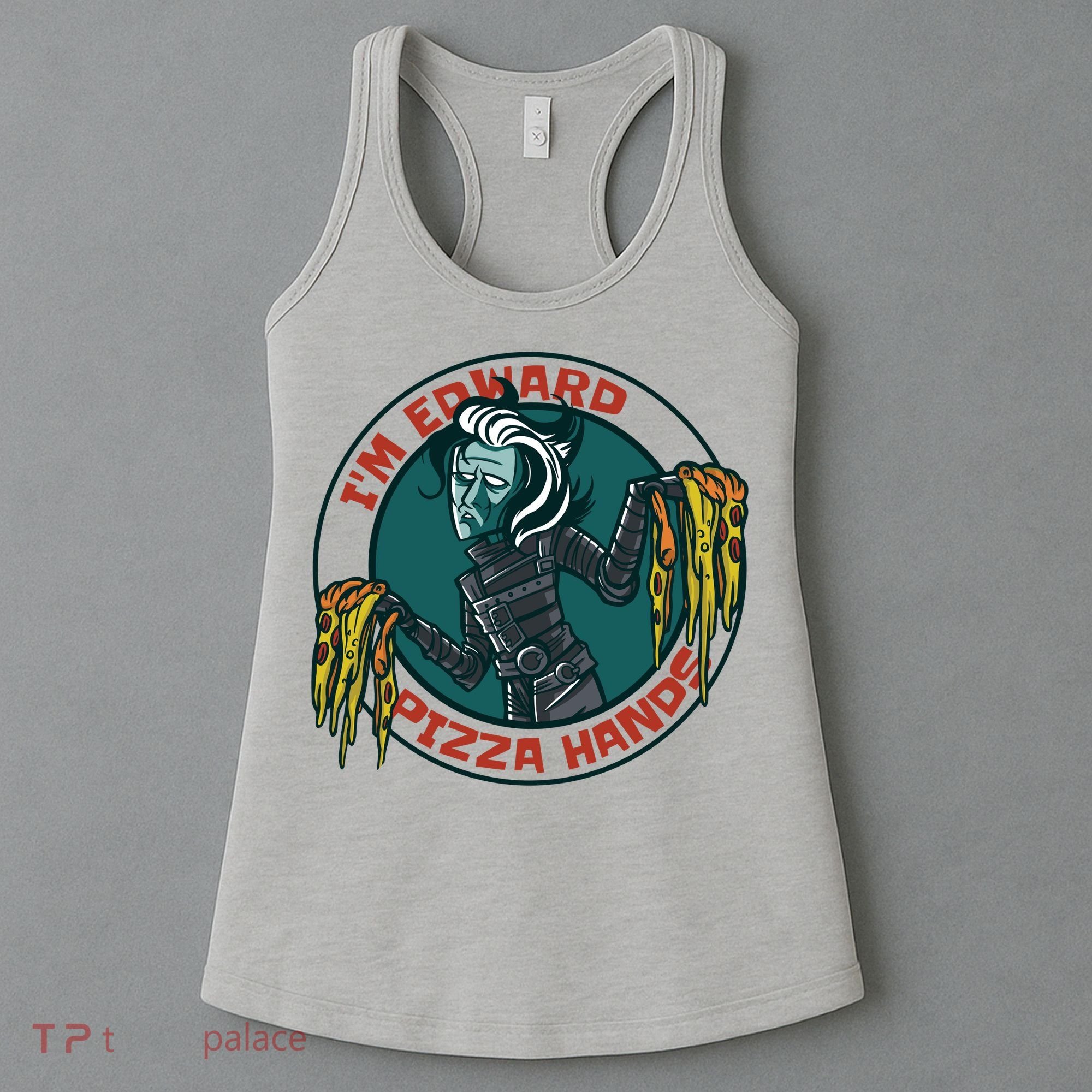 Edward Pizza Hands Parody Women's Tank Top