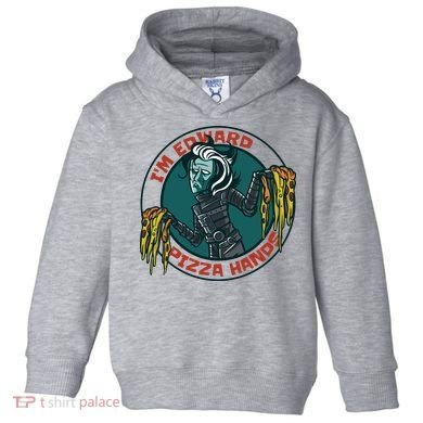 Edward Pizza Hands Parody Toddler Hoodie