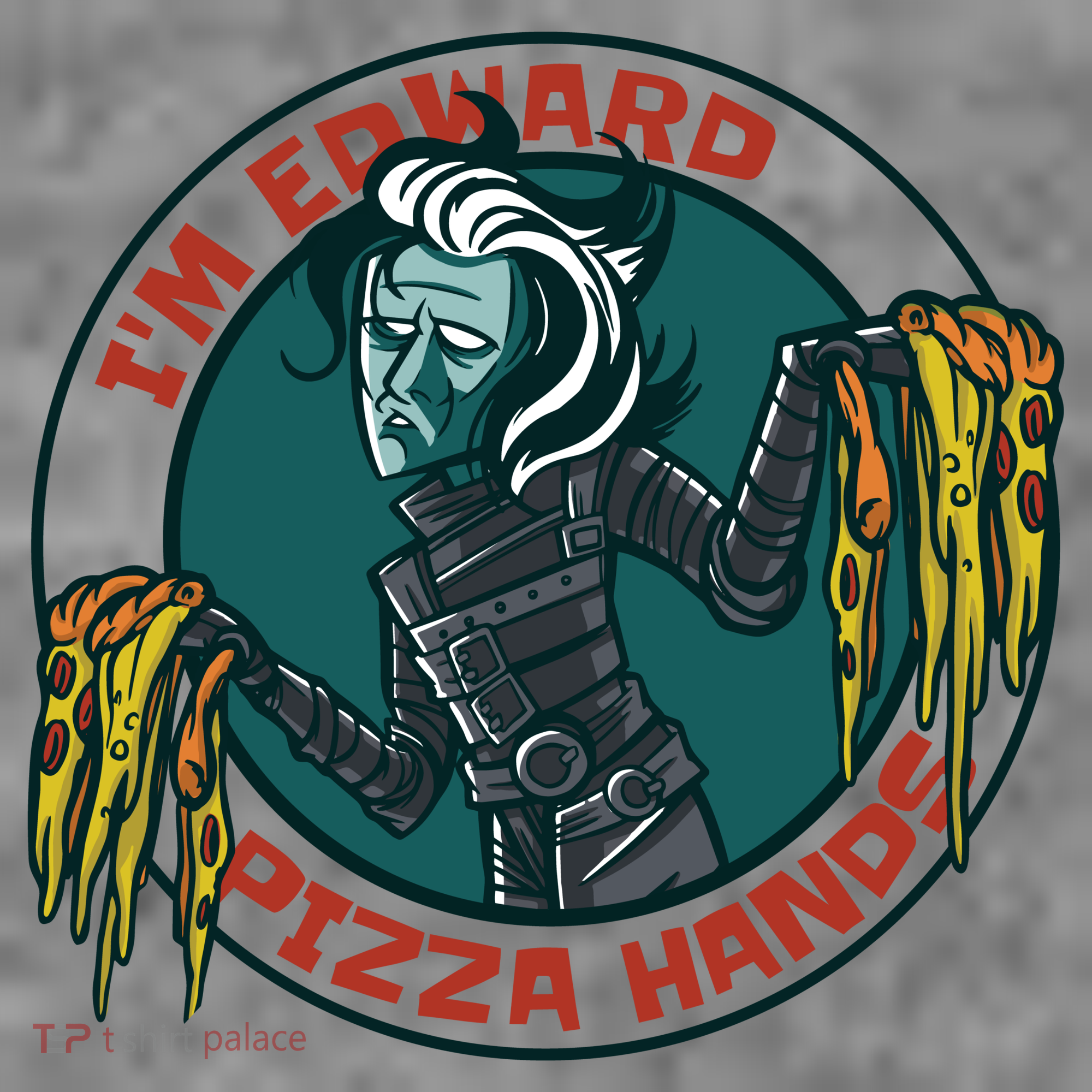 Edward Pizza Hands Parody Toddler T-Shirt