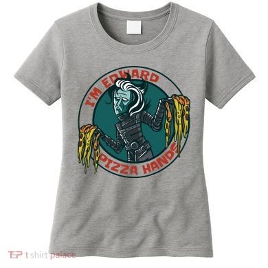 Edward Pizza Hands Parody Women's T-Shirt