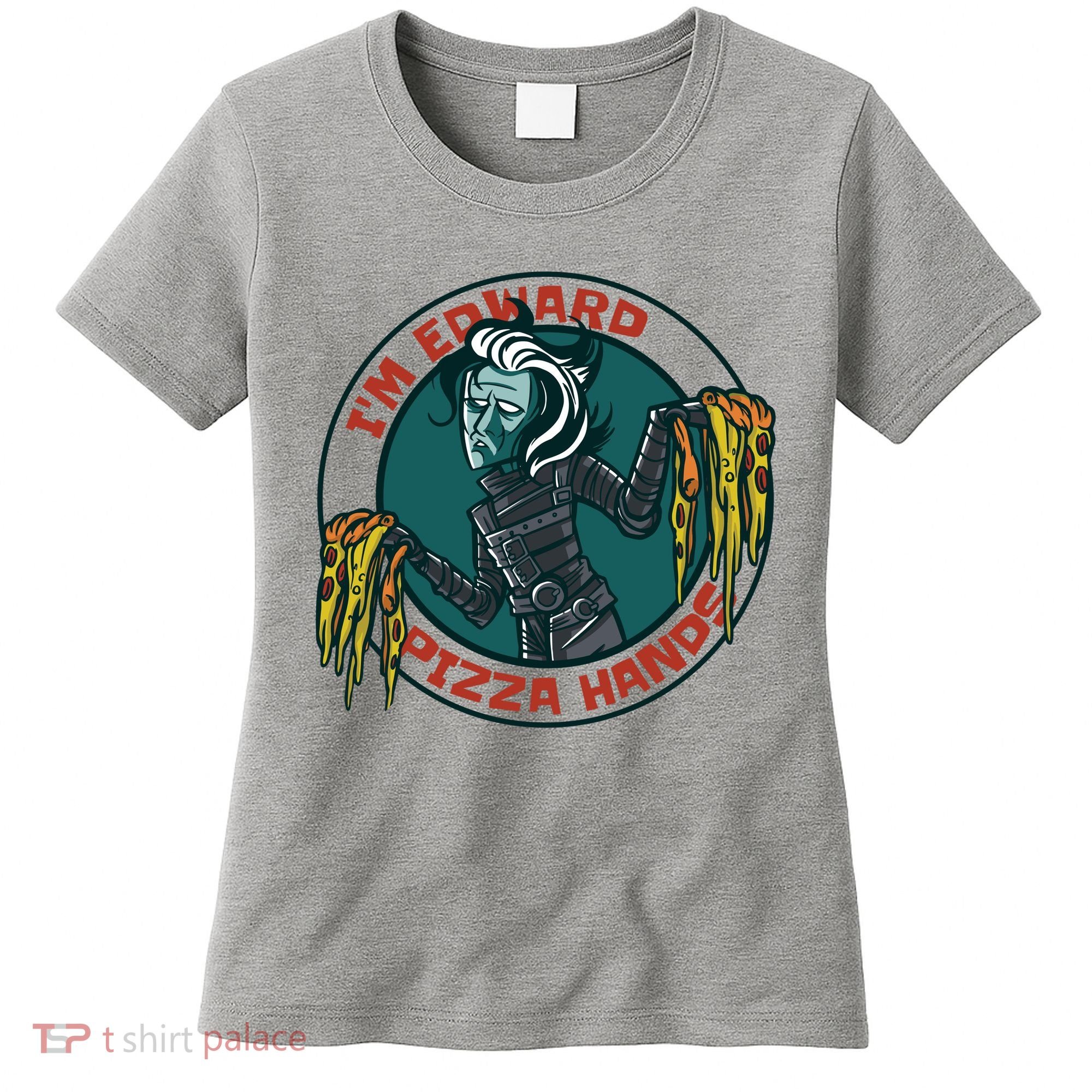 Edward Pizza Hands Parody Women's T-Shirt