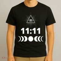 Eleven Eleven 11:11 Numerology Law Of Attraction New Age T-Shirt thumb 3