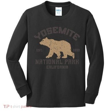 Yosemite National Park Kids Long Sleeve Shirt